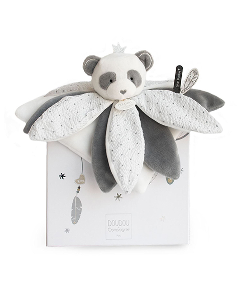 Doudou Coffret Cadeau - lange en peluche panda 26 cm