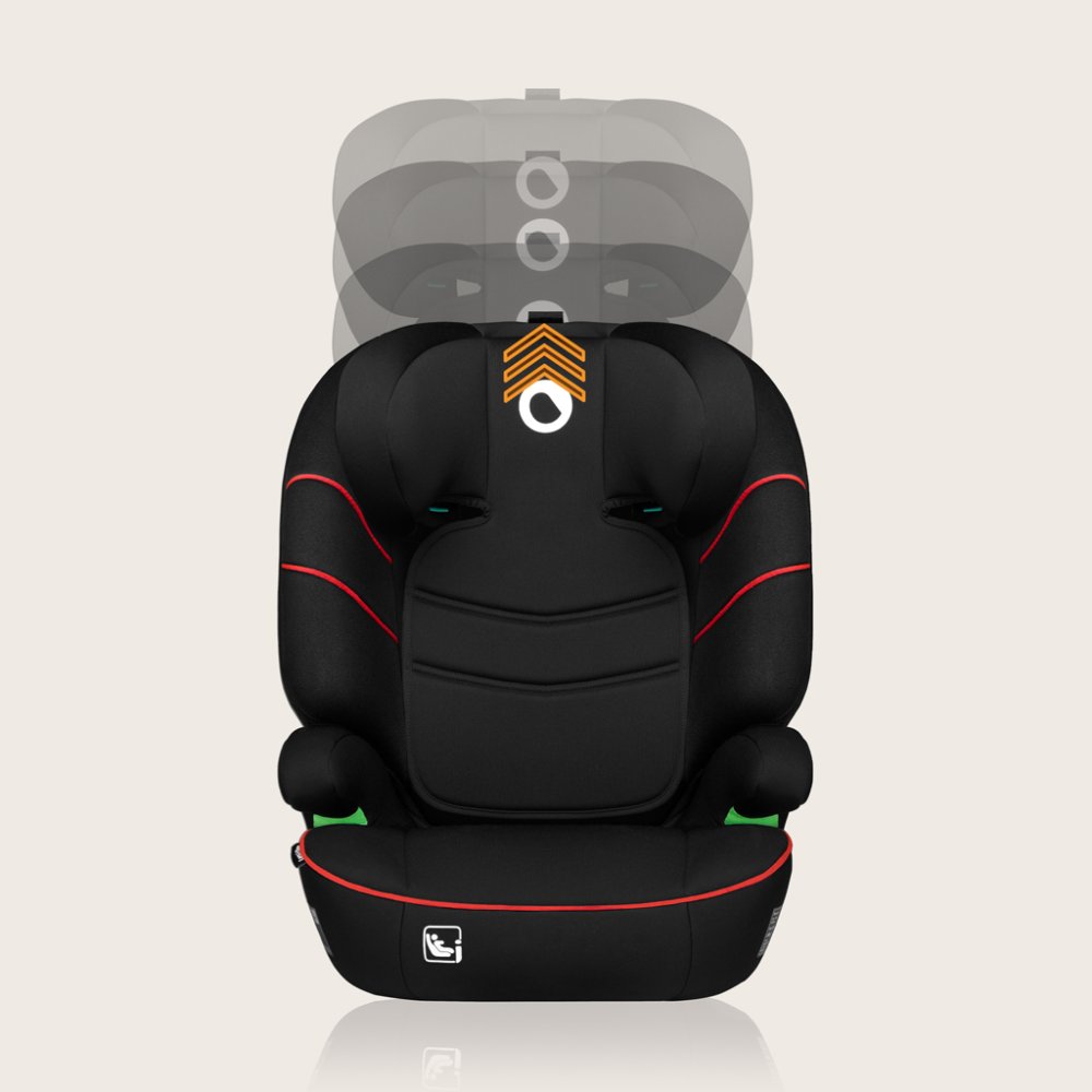 LIONELO Siège auto Lars i-Size (100-150 cm) Sporty Black Red – Image 7