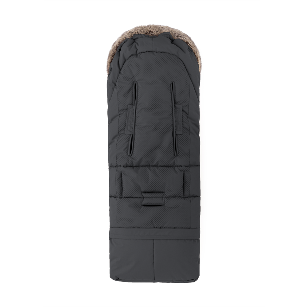 PETITE&MARS Winterfußsack Arctic 4in1 Set + Kinderwagenhandschuhe Furry Forever Schwarz – Bild 7