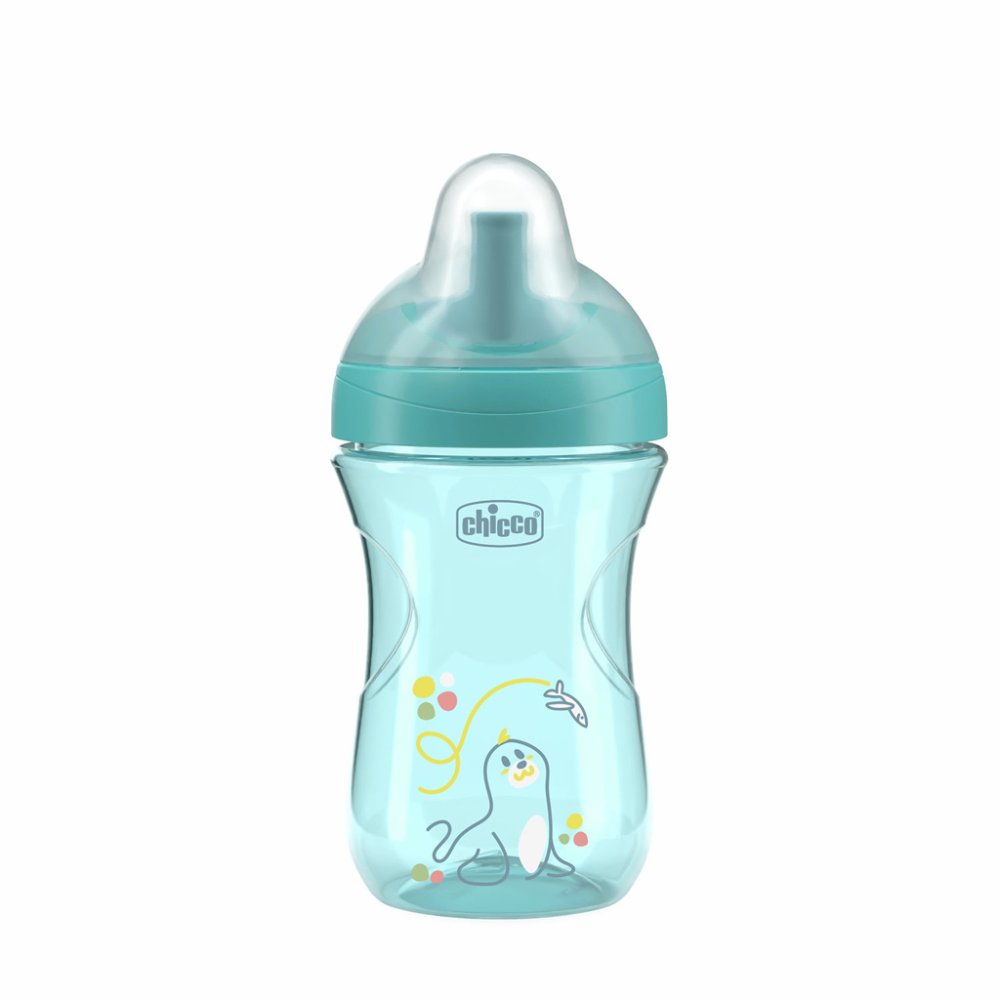 CHICCO Advanced itatópohár szívószállal teal, 12 hó+ - Image 3