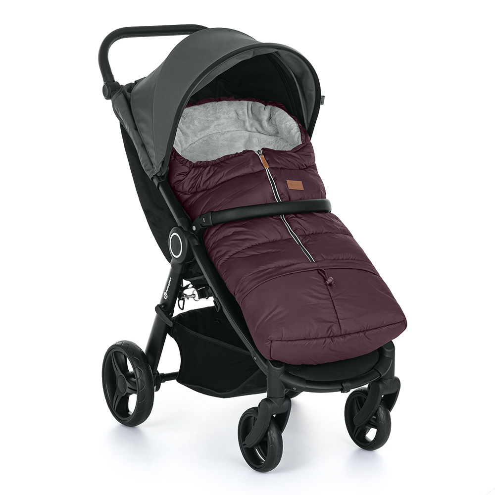 PETITE&MARS Ensemble chancelière d'hiver Jibot 3en1 + gants pour poussette Jasie Mysterious Plum Horizontal – Image 7