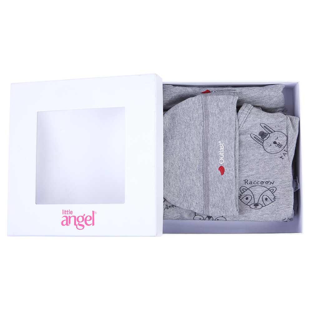 Ensemble naissance smyk Outlast® - chiné gris/animaux 56 – Image 5