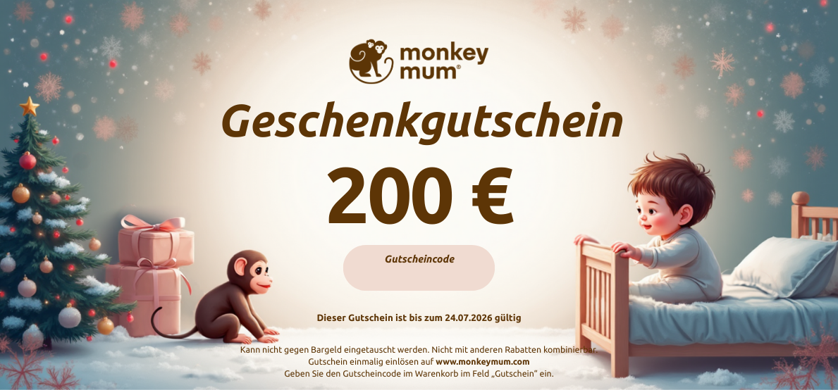 Geschenkgutschein im Wert von 200 EUR Äffchen