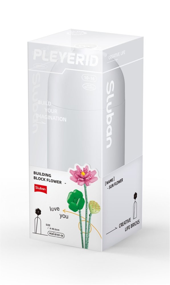 Sluban Flowers M38-B1101-06 Lotos ve váze (obrázek 3)