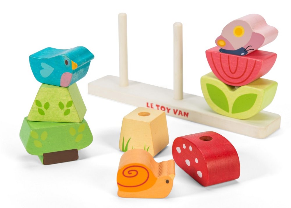 Le Toy Van Petilou Nasazovací kostky Veselá zahrádka (obrázek 3)