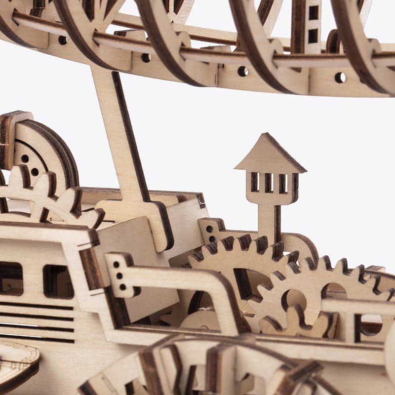RoboTime 3D dřevěná mechanická skládačka Fantastická vzducholoď (obrázek 9)