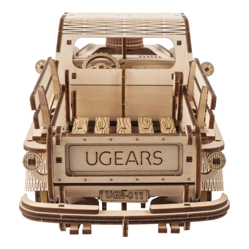 Ugears 3D dřevěné mechanické puzzle Americký náklaďák (pick-up) (obrázek 8)