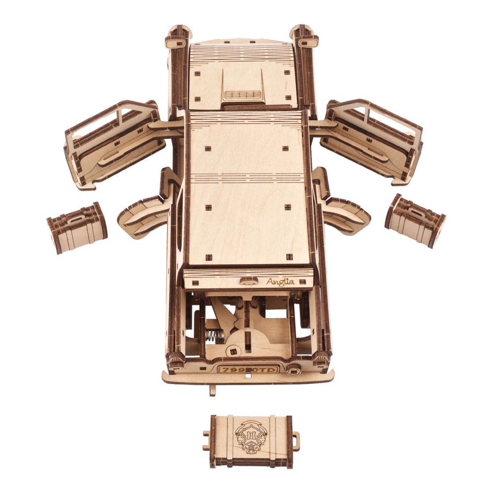 Ugears 3D dřevěné mechanické puzzle Harry Potter Létající Ford Anglia (obrázek 4)