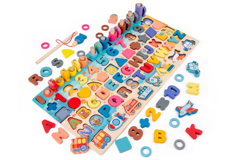 2Kids Toys Multifunkční deska vkládačka 6 v 1