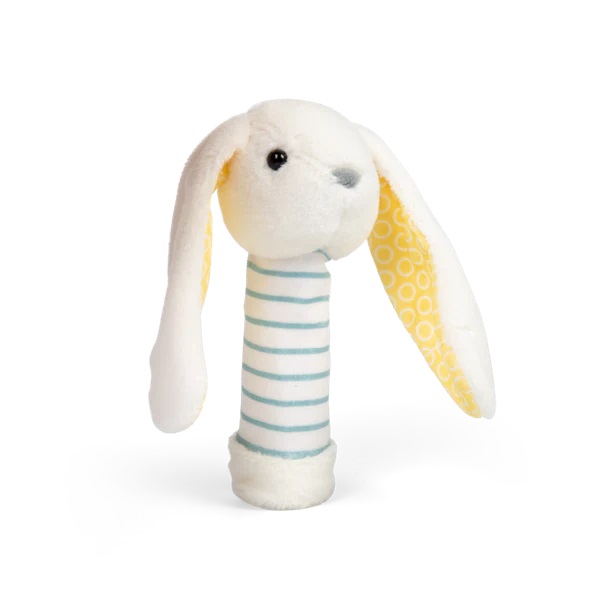 Bigjigs Toys Plyšové chrastítko Králík