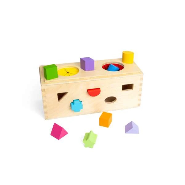 Bigjigs Toys Vkládání a třídění Tajemná krabička (obrázek 2)