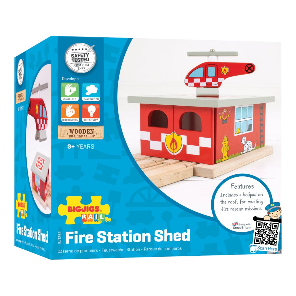 Bigjigs Rail Depo Straż Pożarna (zdjęcie 6)