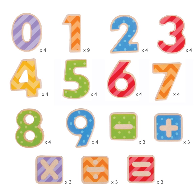 Bigjigs Toys Magnetické barevné číslice (obrázek 3)