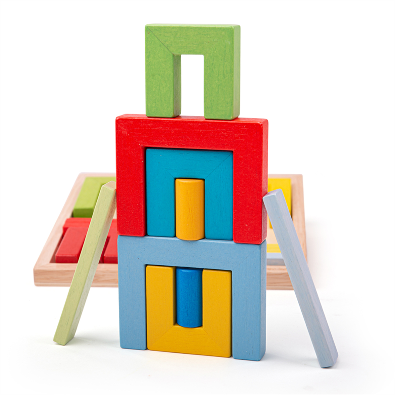 Bigjigs Toys Dřevěné skládací tvary (obrázek 4)