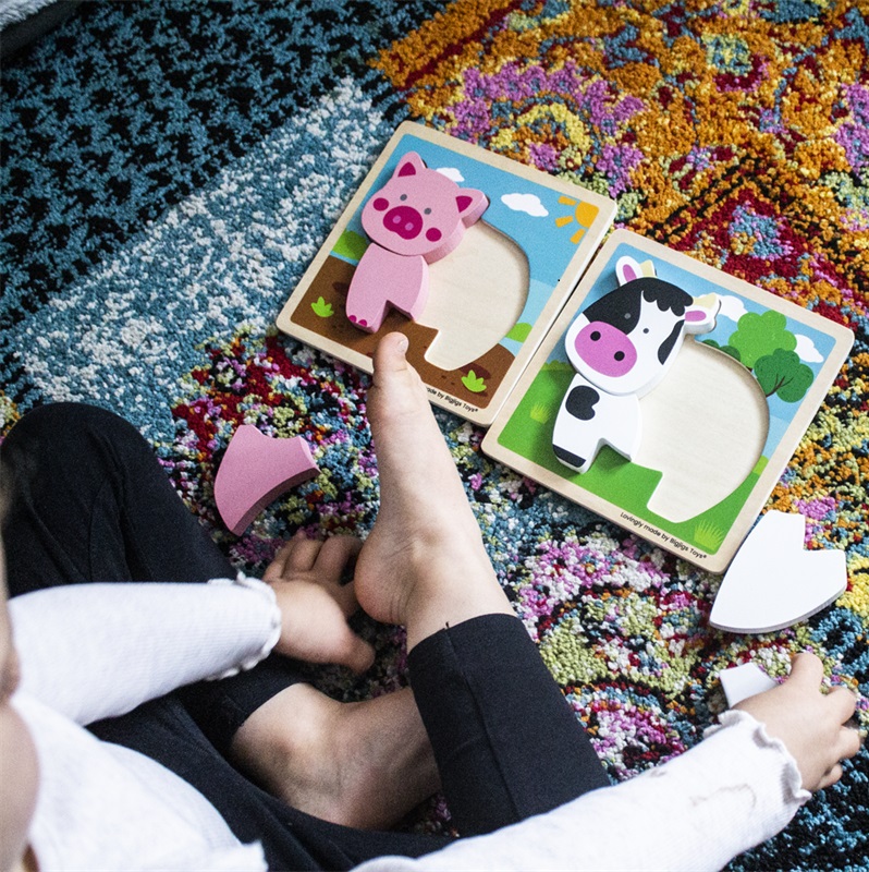 Bigjigs Toys Vkládací puzzle Prasátko (obrázek 3)