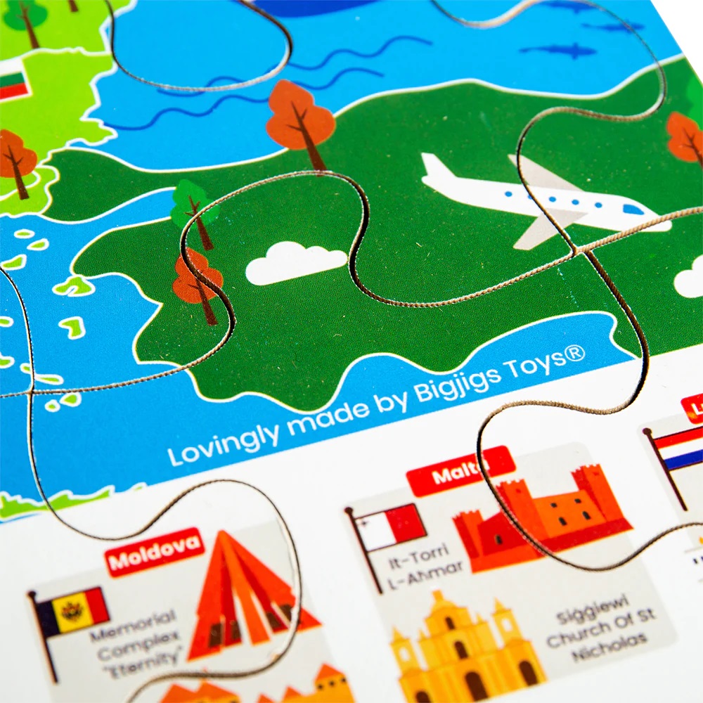 Bigjigs Toys Puzzle Evropské památky (obrázek 4)
