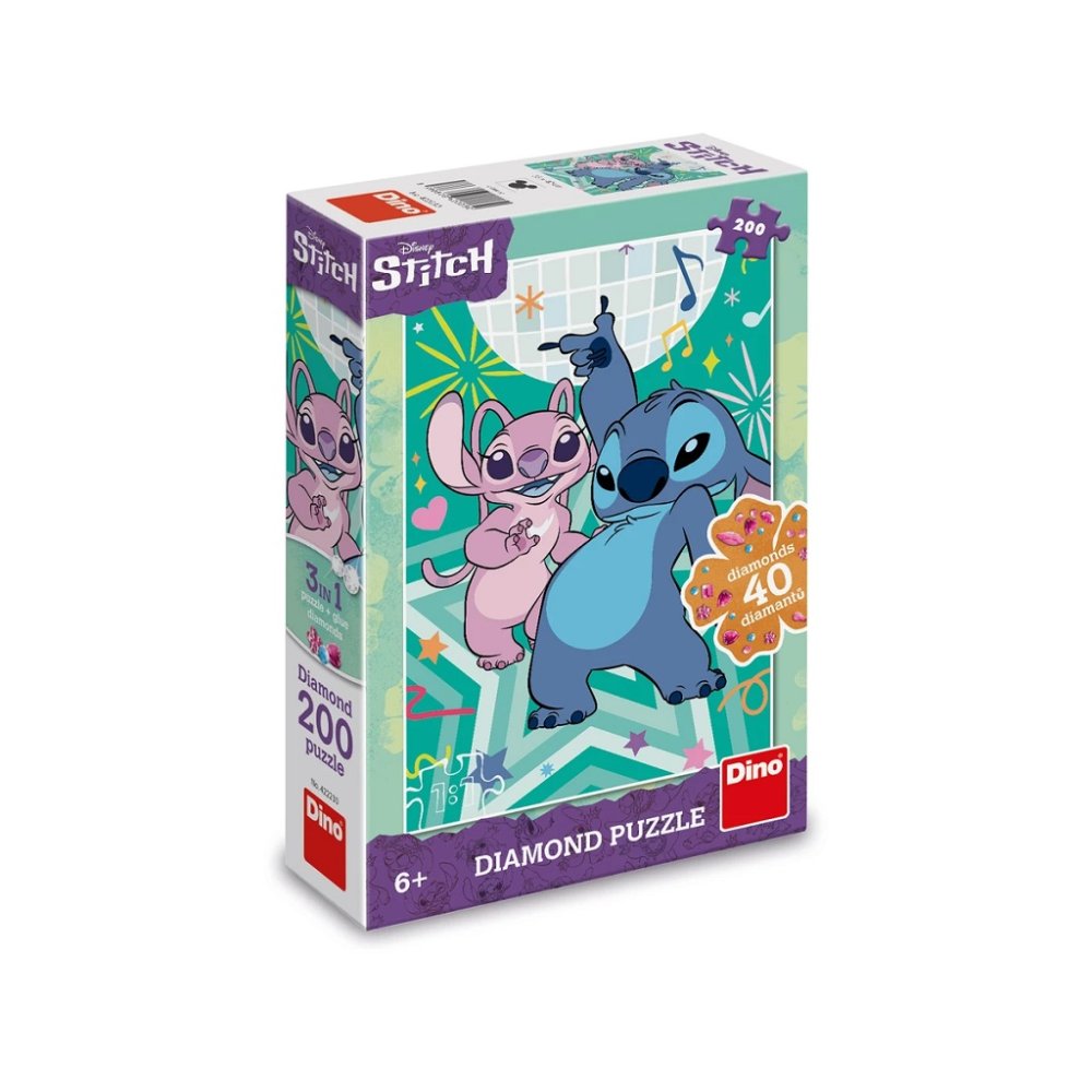 Dino Puzzle Stitch diamond 200 dílků (obrázek 3)