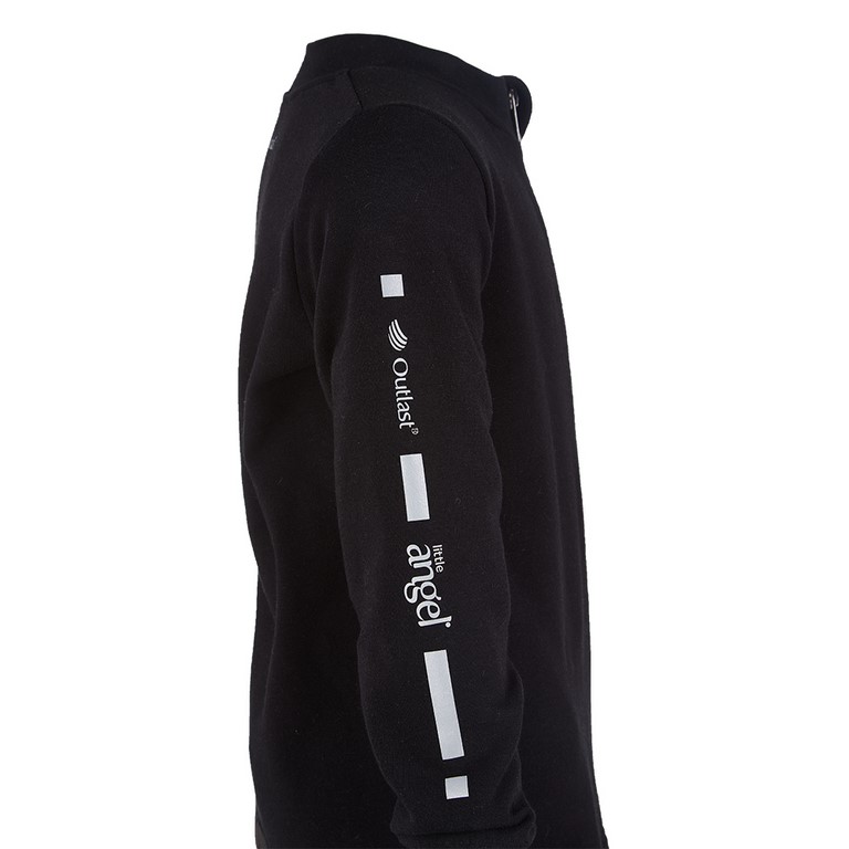 REFLEX Sweatshirt Schlupf Reißverschluss Outlast® - Schwarz 140 – Bild 3