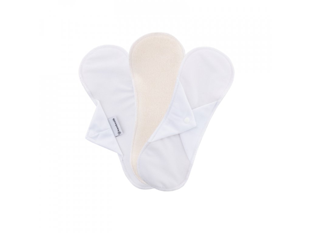Tuch Menstruationsbinden Aus Bio-Baumwolle Täglich - Druckknöpfe, 3 Stück