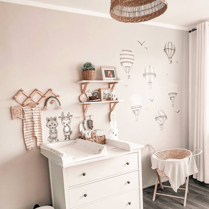 Vinilos Decorativos Para Niños - Vinilos De Globos En Tonos Neutros