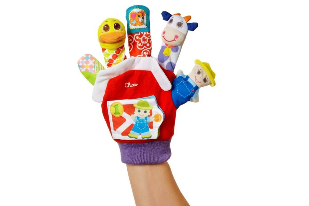 CHICCO Marionnette à main avec sons Farma 3m+ – Image 3