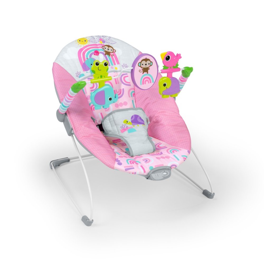 BRIGHT STARTS Lehátko vibrujúce Pink Paradise™ 0m+ do 9 kg