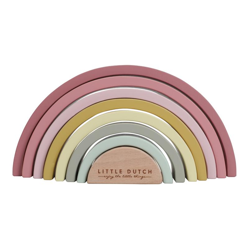 LITTLE DUTCH Skládačka duha Pink (obrázek 5)