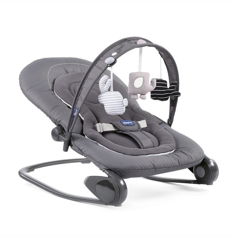 CHICCO Hojdačka Hoopla - Moon Grey 0m+, do 18 kg