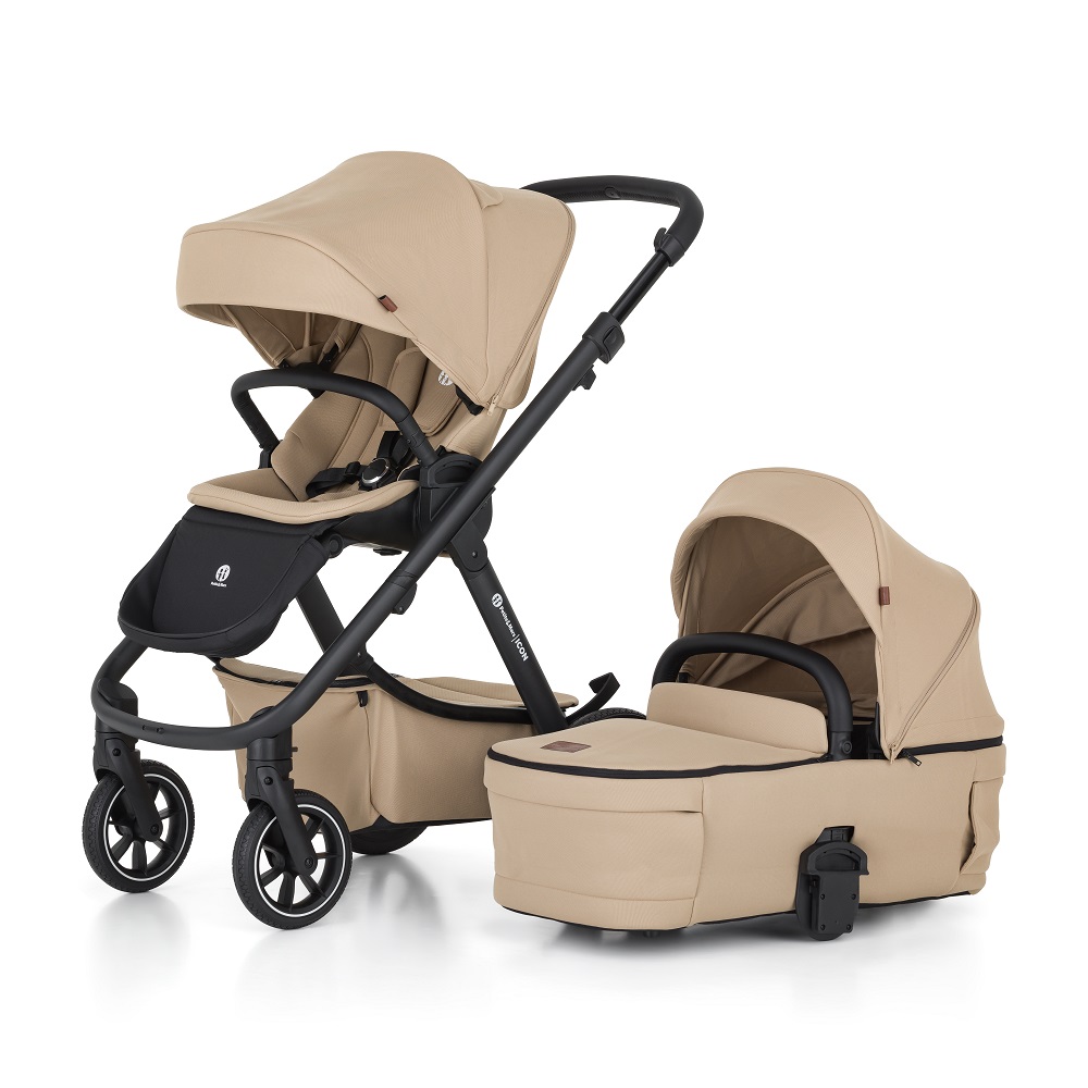 PETITE&MARS Barnvagn Kombinerad ICON 2in1 Mocha Beige LITE RWS