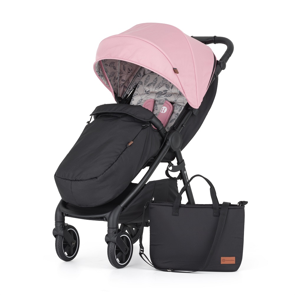 PETITE&MARS Sportvagn Royal2 Black Rose Pink + PETITE&MARS Väska Jibot GRATIS