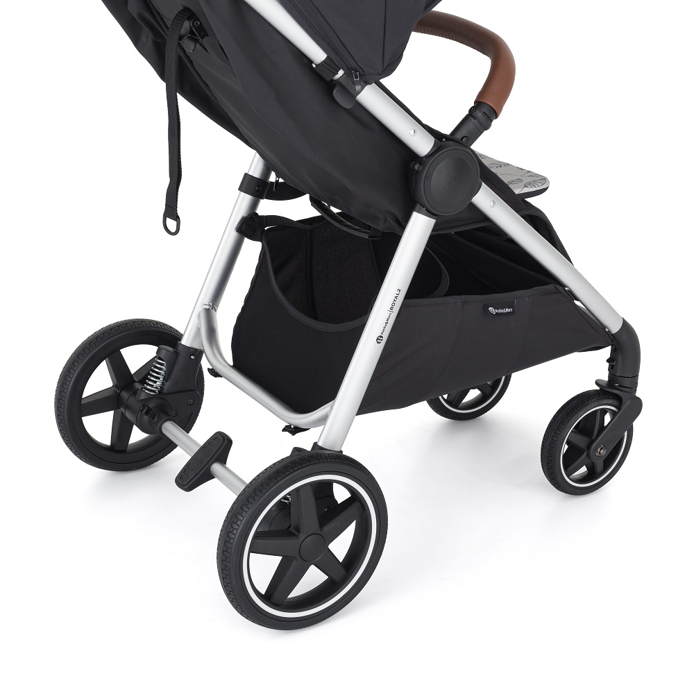 PETITE&MARS Sportkinderwagen Royal2 Silver Rose Pink + PETITE&MARS Tasche Jibot GRATIS