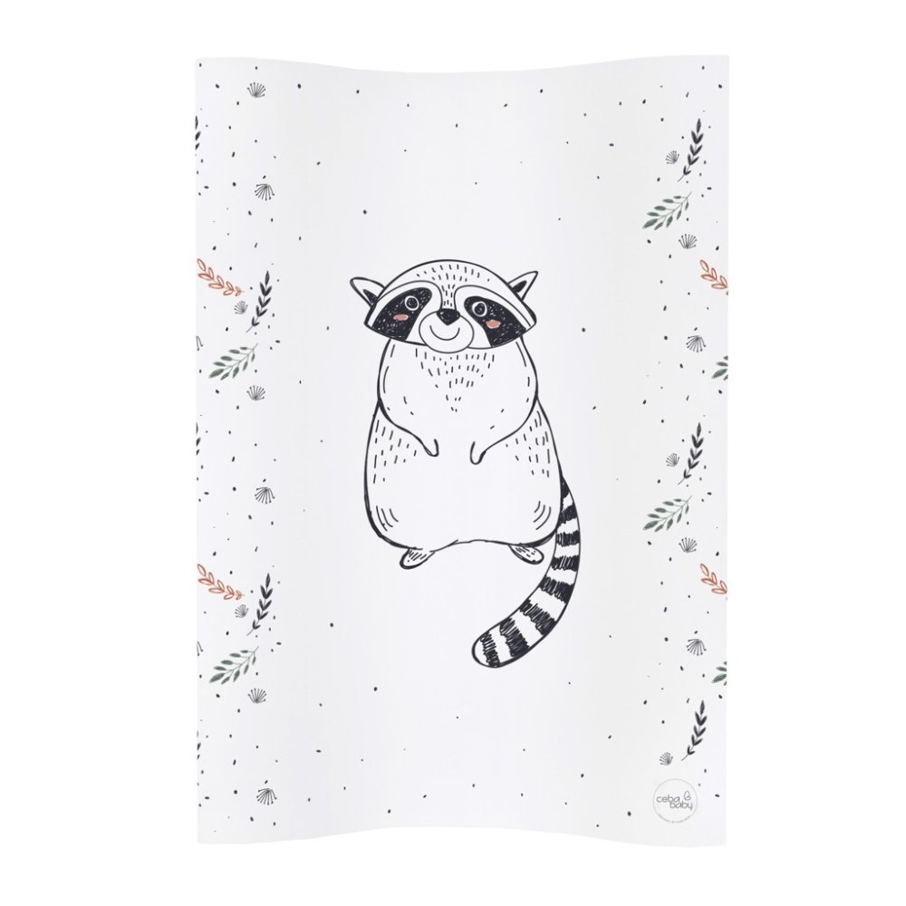 CEBA Changing Pad 2-cornered Soft COZY (50x70) Raccoon