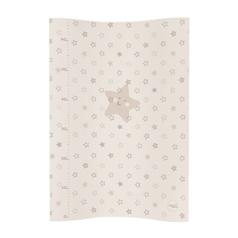 CEBA Skötunderlägg 2-hörnigt Mjuk COSY (50x70) Stars Beige