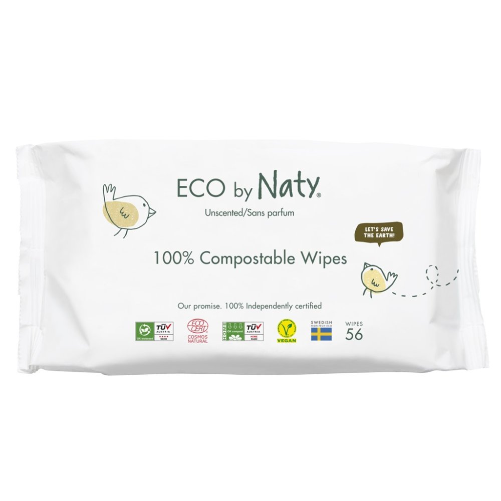 ECO BY NATY Sensitive 56 Ks, Bez Vůně - Vlhčené Ubrousky