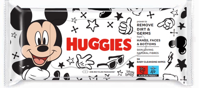 4x HUGGIES® Ubrousky Vlhčené Mickey Mouse 56 Ks