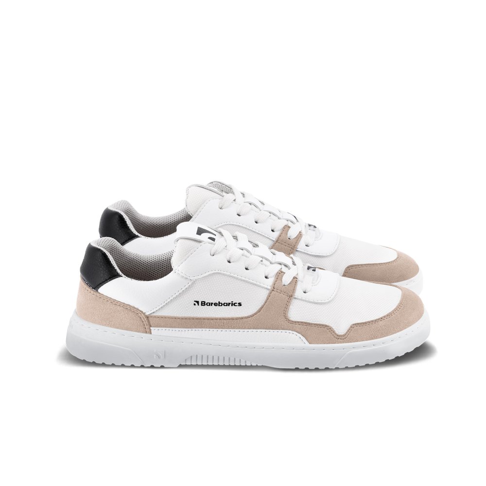 Baskets Pieds Nus Barebarics Zing - Blanc & Beige White 37