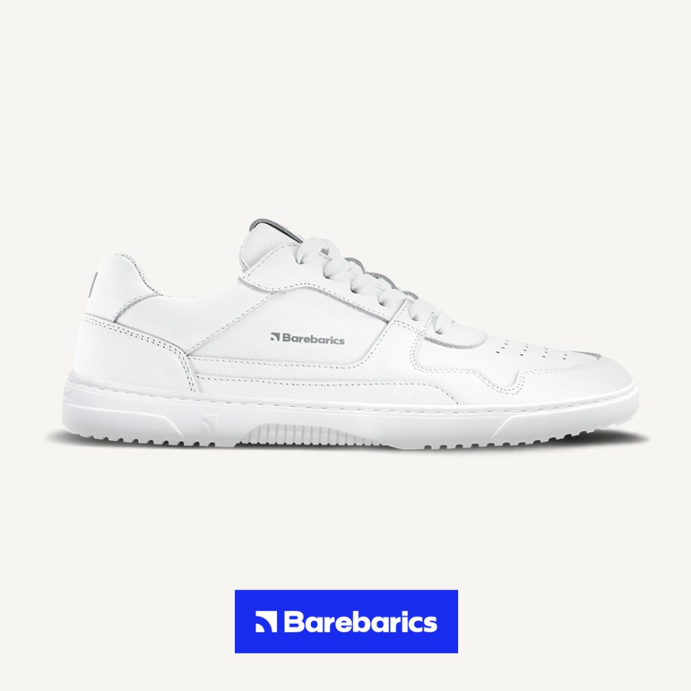 Barefoot Sneakers Barebarics Zing - All White - Leather 37 White