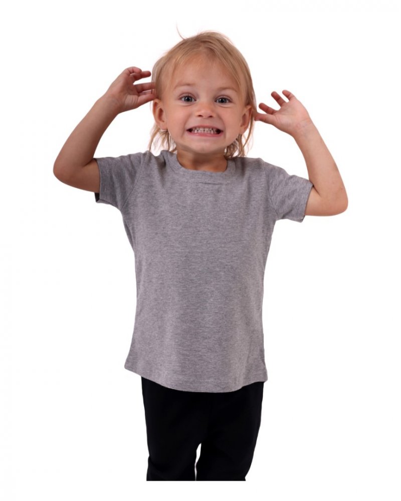 T-shirt manches courtes pour filles, gris 104 – Image 5