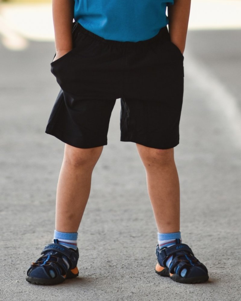 Short à poches pour enfants, noir 92