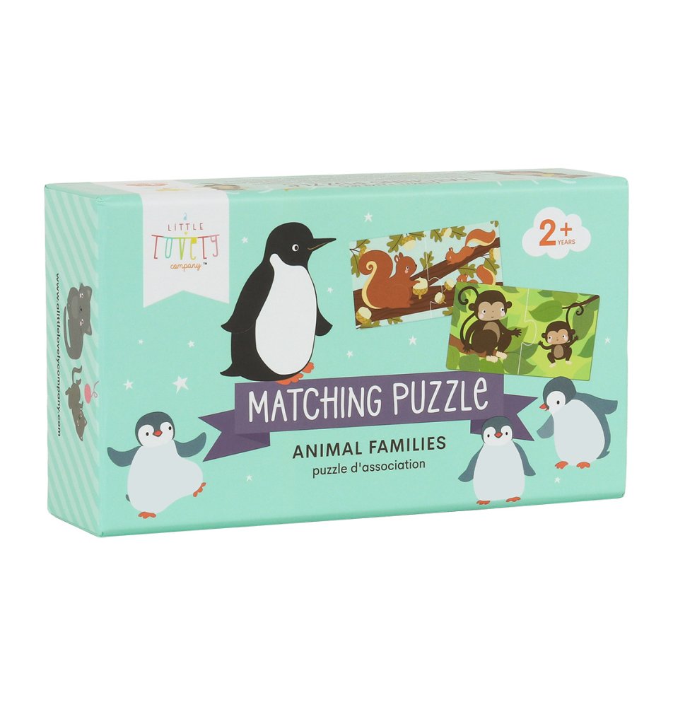 A Little Lovely Company - Puzzle di abbinamento - Famiglie di animali