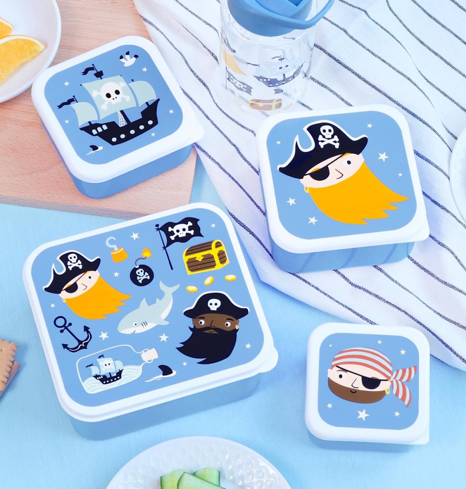 A Little Lovely Company - Ensemble de quatre boîtes à goûter - pirates – Image 5
