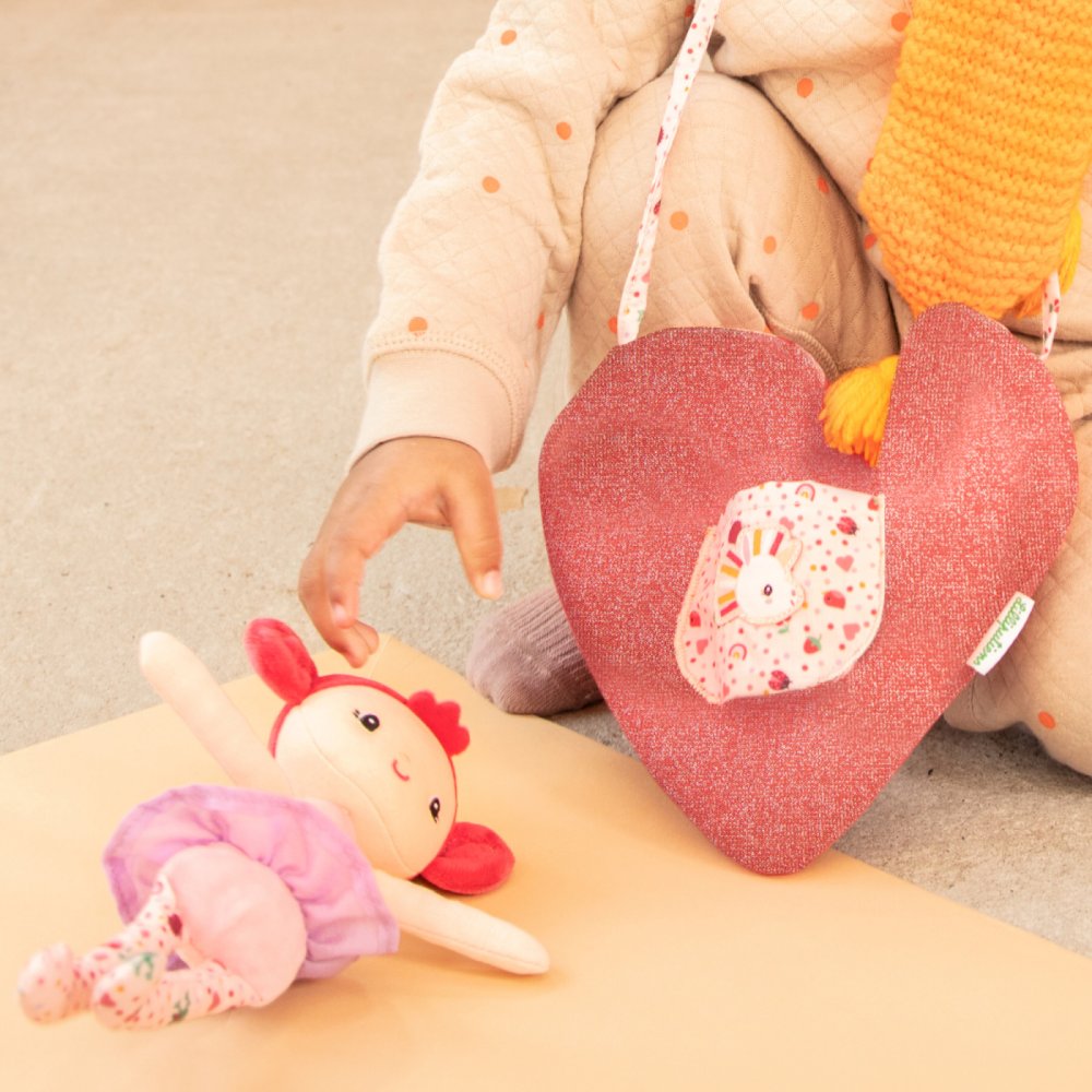 Lilliputiens - Sac à main en forme de cœur avec une poupée Aline – Image 5