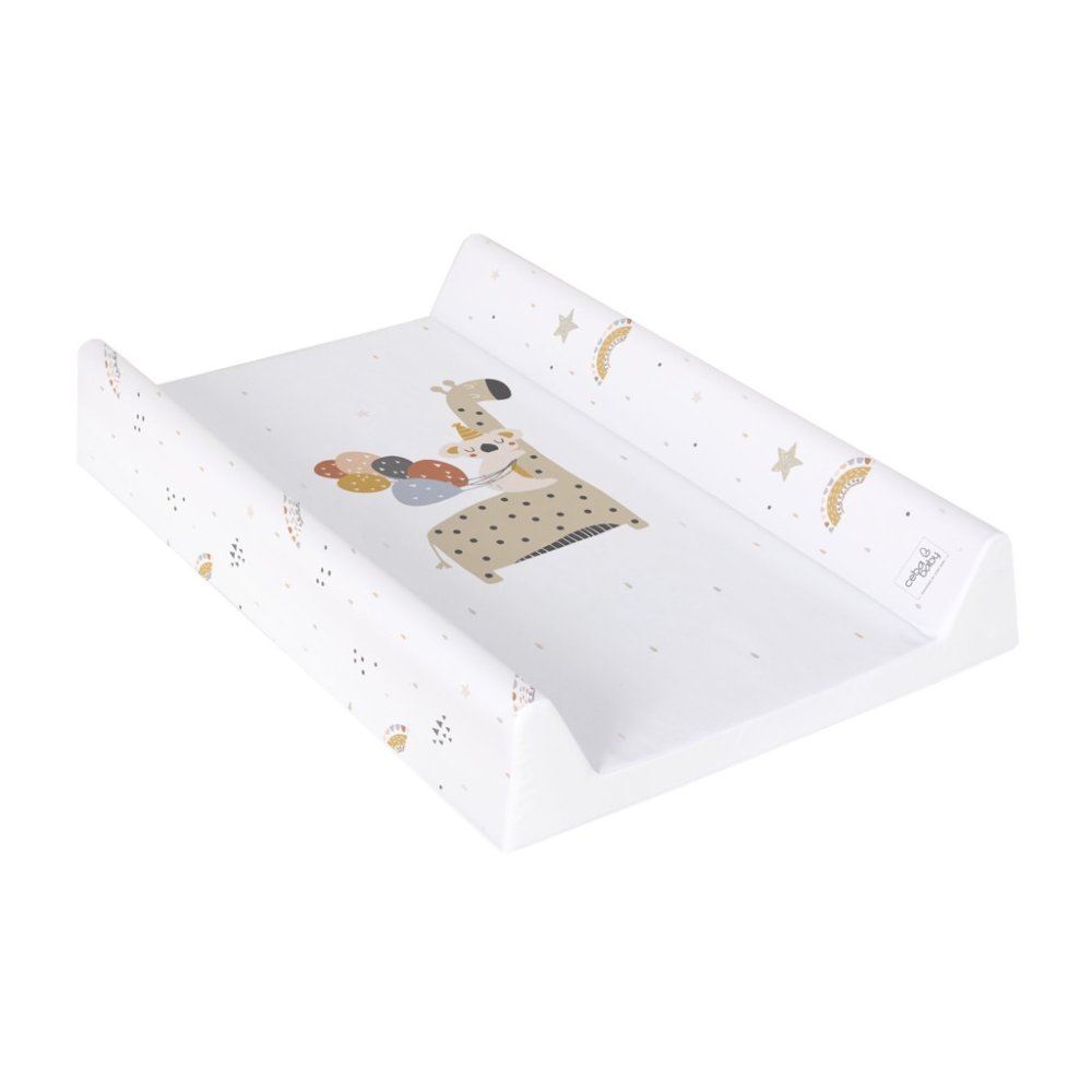 CEBA Materassino Fasciatoio 2 Lati con Tavola Rigida (50x70) Comfort Giraffe - immagine 3