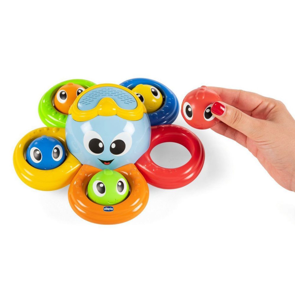 CHICCO Gioco per il bagnetto polpo ad incastro Billy 2in1 6m+ - immagine 6