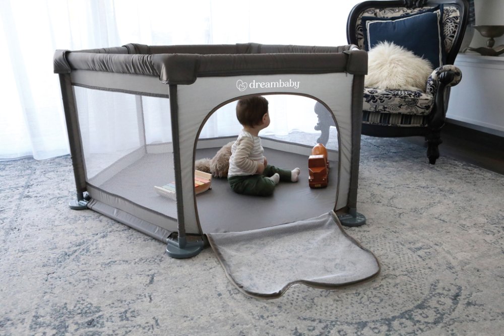 Kojec DREAMBABY Explore 6-stronny średnica (przekątna) 140 cm x (bok) 70 cm Taupe