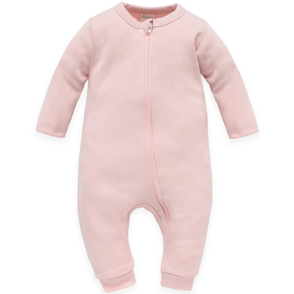 PINOKIO Tutina con zip senza piedini Lovely Day bambina rosa cotone taglia 56