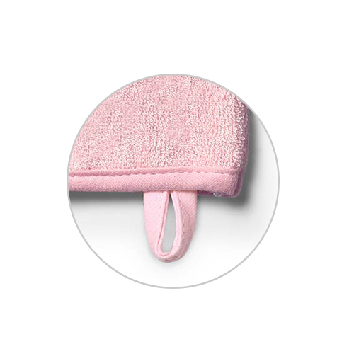 BABYONO Guanto da bagno Natural bamboo - rosa - immagine 5