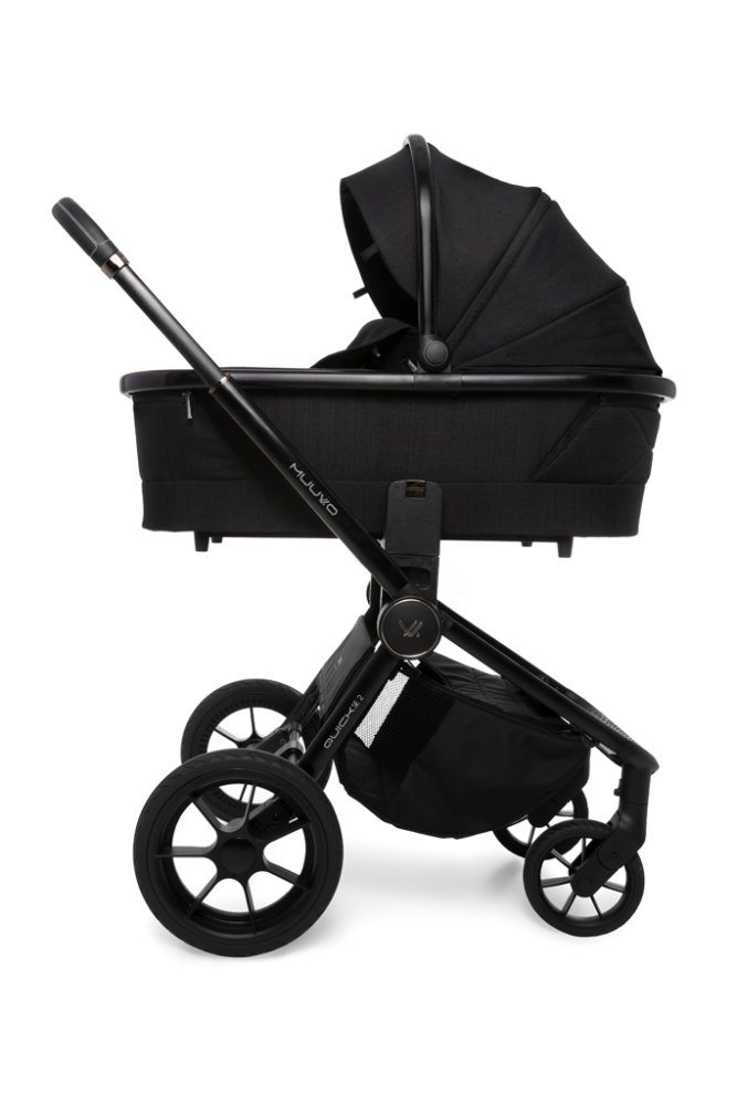 MUUVO SET Cochecito 4 en 1 Quick SE 2 Chromium black set + CYBEX Aton B2 i-Size + base - Imagen 3