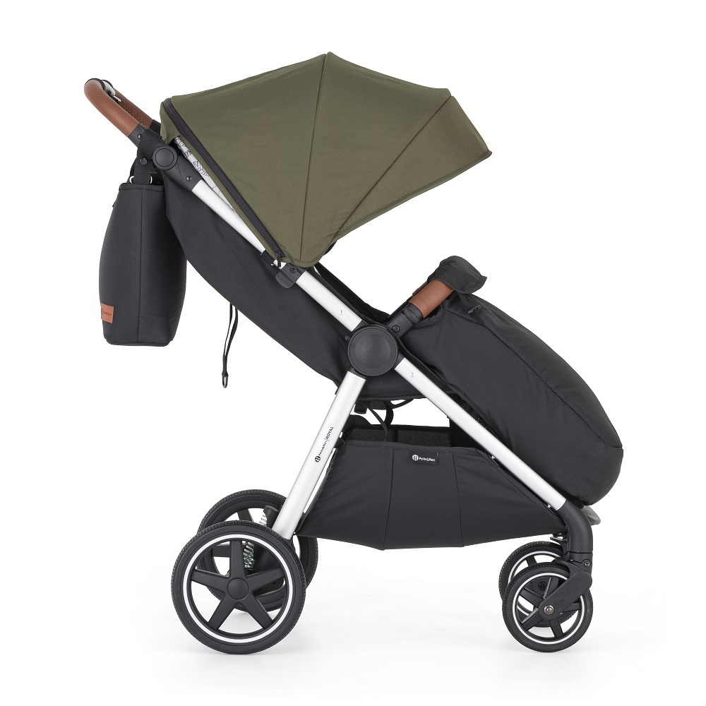 PETITE&MARS Wózek spacerowy Royal3 Silver Mature Olive - obrazek 5