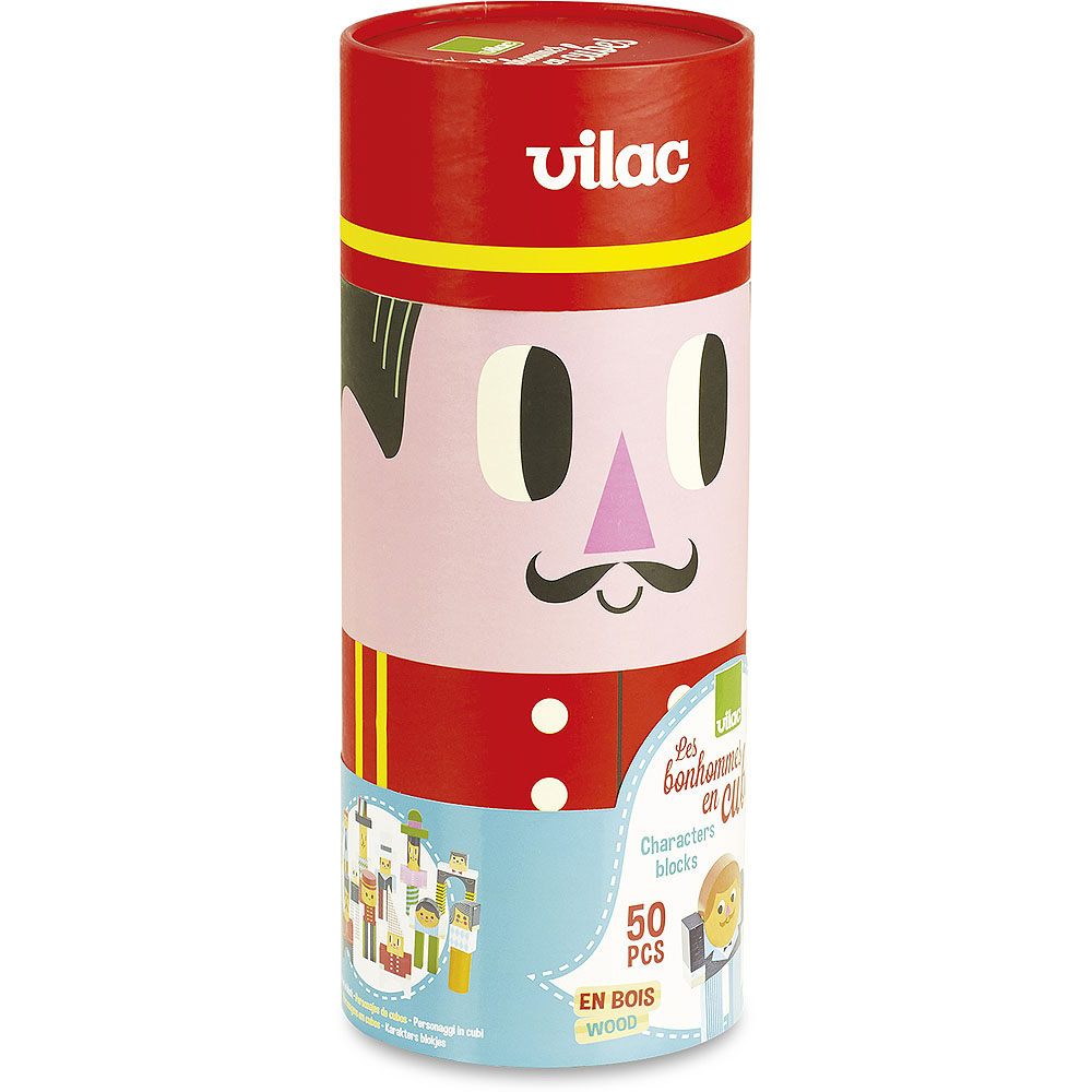 Vilac Drewniane klocki figurki - obrazek 5